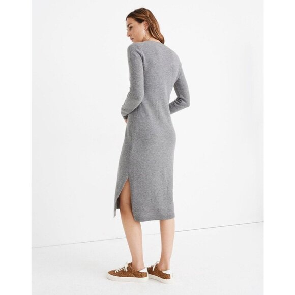 Madewell Merino Wool Midi Sweater Dress Womens Size S Minimalist Classic Work - Picture 3 of 9